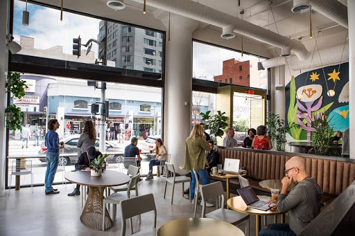 Coworking cafe in New York