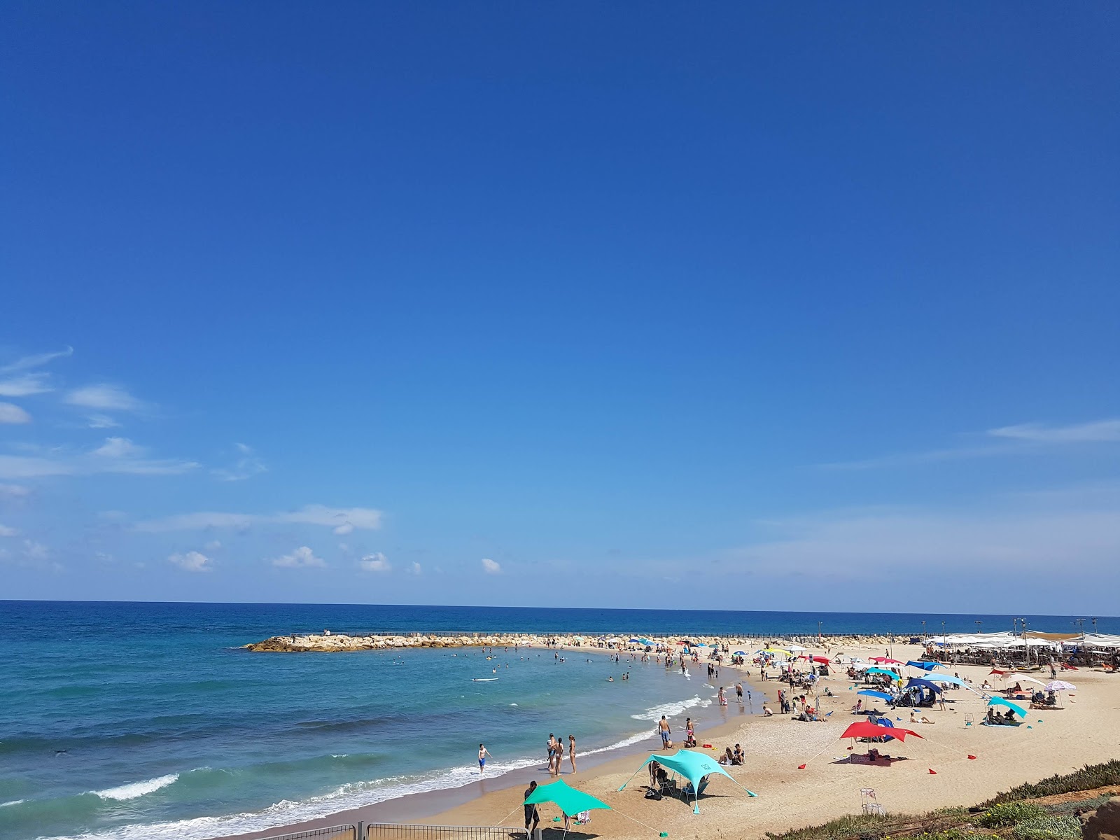Fotografija Tel Baruch beach z ravna obala