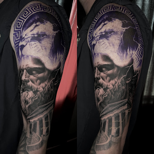 Explore soldier tattoo ideas, creative tattoo ideas in Pine Knot, available at Waynes World Tattoo