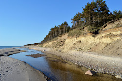 Foto von Ziemupes beach mit langer gerader strand