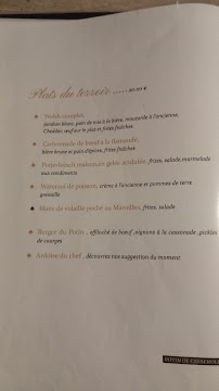 Potin de Casseroles à Béthune menu