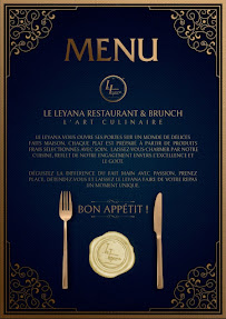 Le Leyana restaurant & brunch à Avignon carte