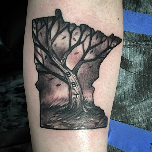 Explore men's family sleeve tattoo ideas, creative tattoo ideas in Brainerd, available at One Life Tattoo Studio