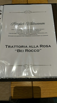 Menu / carte de Trattoria alla Rosa “Bei Rocco“ à Osnabrück