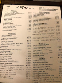 Trattoria al Moro à Rome menu