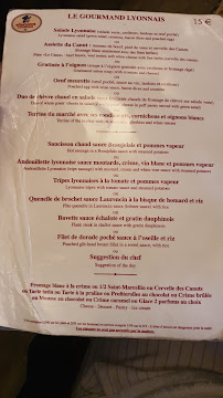 Restaurant Le Laurencin à Lyon - menu / carte