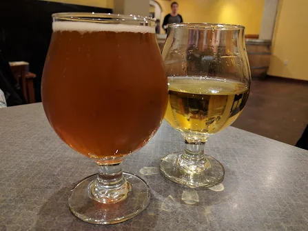 Craft beer at a brewery in Redding California