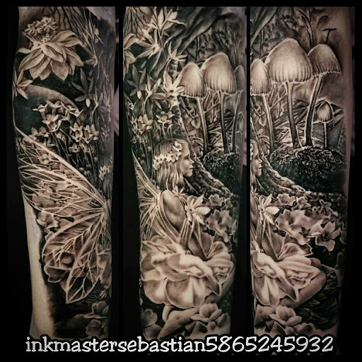 Explore family tree tattoo ideas for females, creative tattoo ideas in Warren, available at Dark Horse Tattoo Co. LLC.