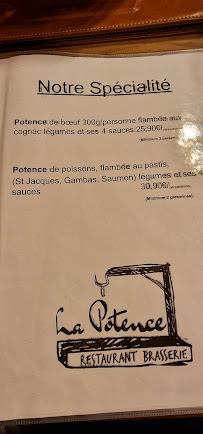 La Potence à Strasbourg menu
