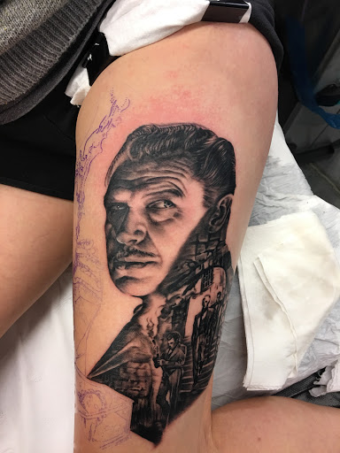 Explore chicano tattoo sleeve ideas, creative tattoo ideas in Cleveland, available at American Tattoo Studios