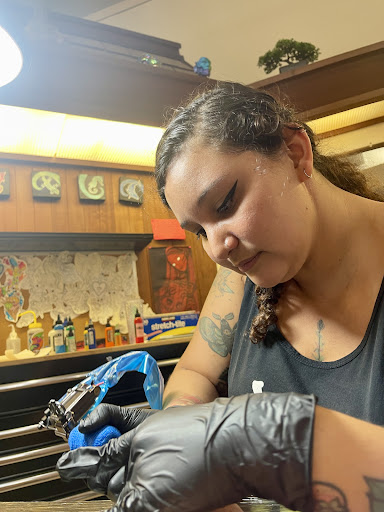 Explore leg tattoo ideas woman, creative tattoo ideas in Kailua Kona, available at Lady Luck Tattoo & Body Piercing