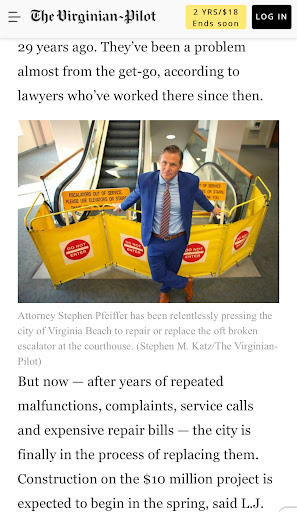 Criminal Justice Attorney «Stephen P. Pfeiffer», reviews and photos