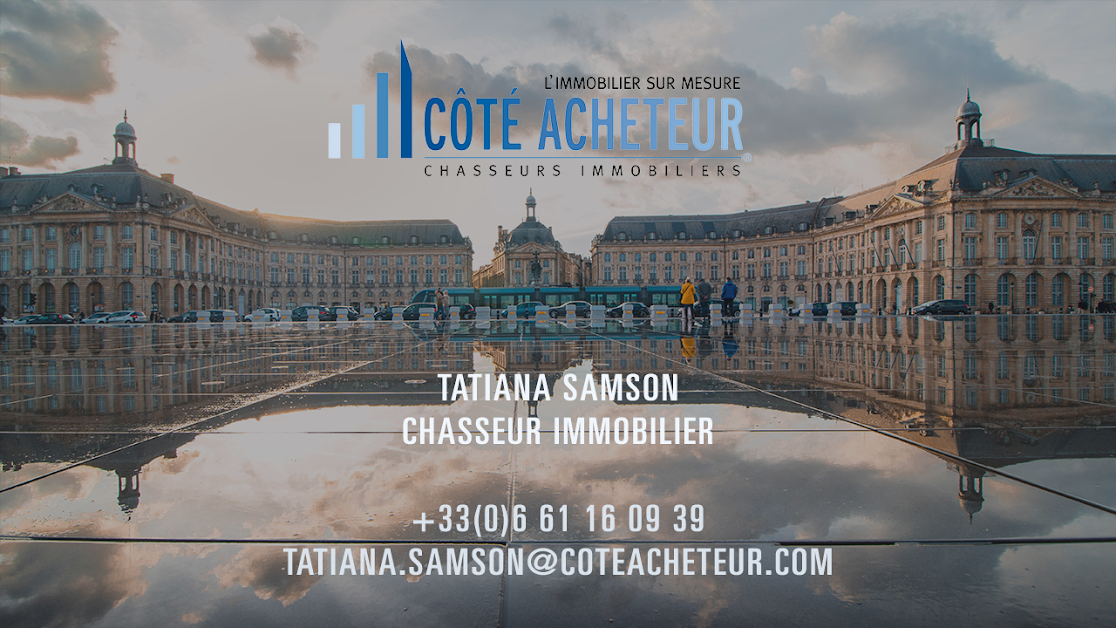 CHASSEUR IMMOBILIER - CÔTÉ ACHETEUR BORDEAUX - Tatiana SAMSON à Le Haillan (Gironde 33)