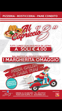 Pizzeria Pizzeria Al Capriccio 3 di Malfa Giuseppe à Aci Catena (la carte)