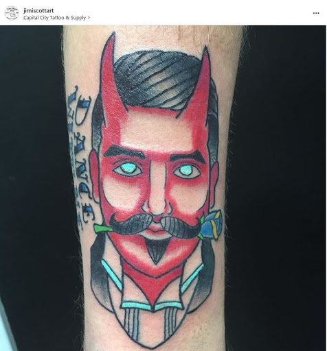 Explore japanese lettering tattoo ideas, creative tattoo ideas in Concord, available at Capital City Tattoo LLC