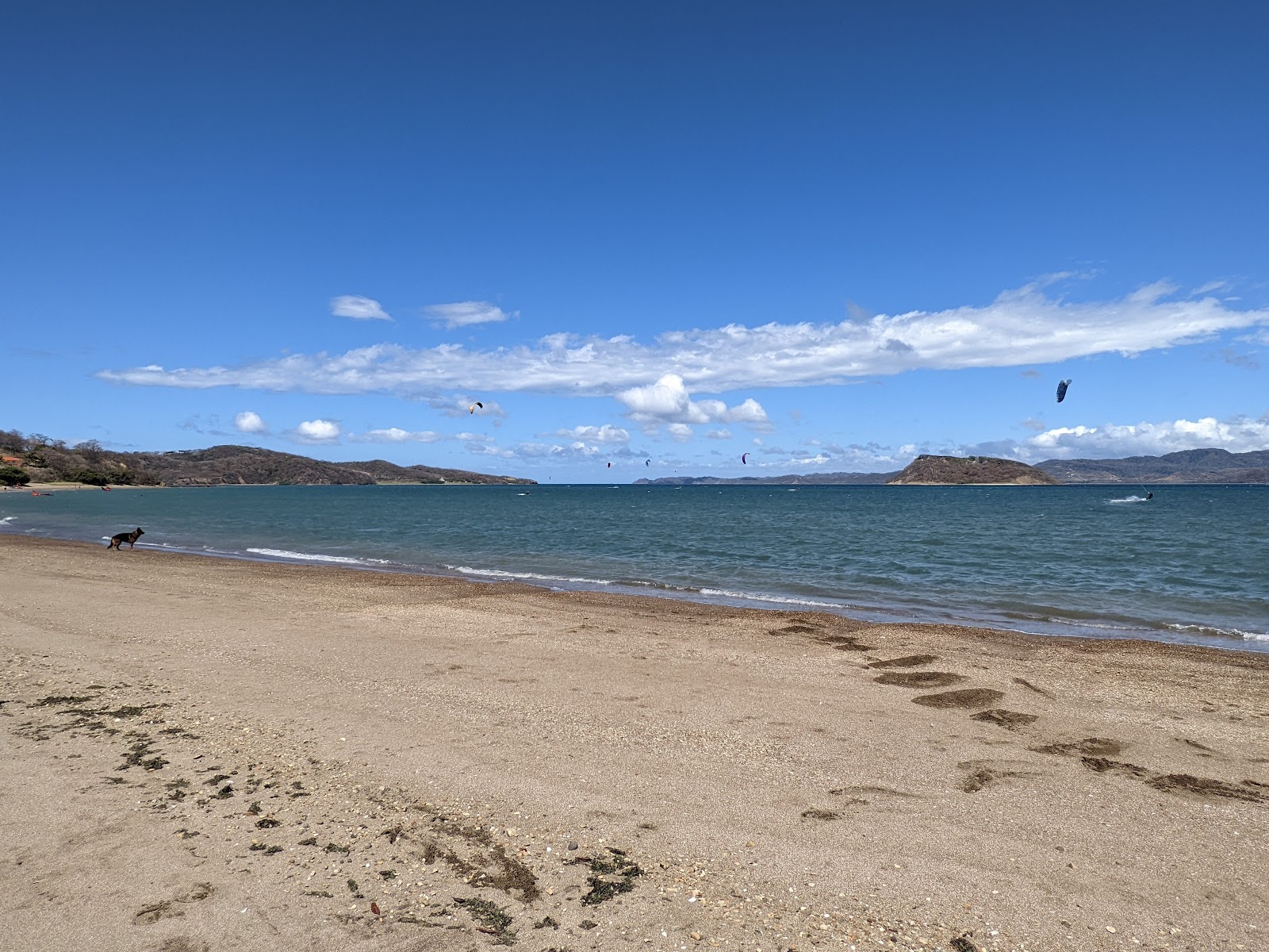 Fotografie cu Copal beach cu o suprafață de nisip de cochilii strălucitor