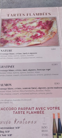 Le Comptoir de Georges à Colmar menu