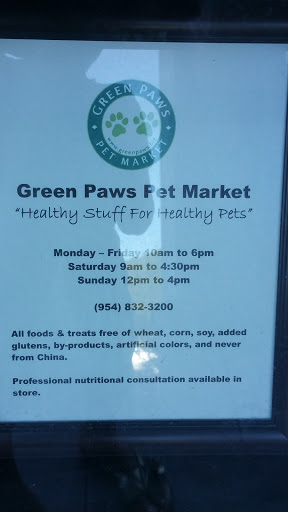 Pet Care Service «Green Paws Pet Market», reviews and photos, 10037 Cleary Blvd, Plantation, FL 33324, USA