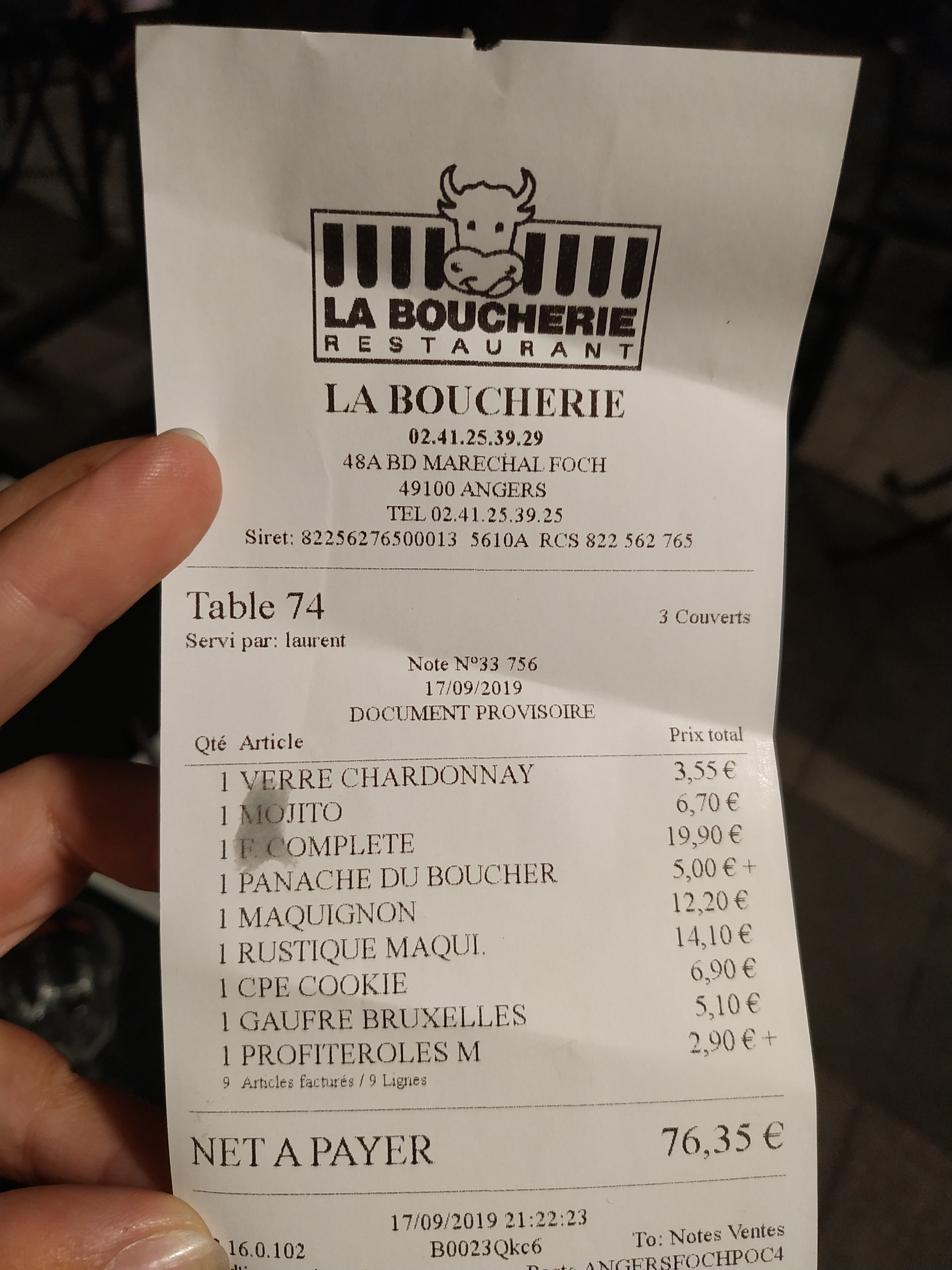 Photo n° 3 de l'avis de Liilo.d fait le 17/09/2019 à 19:36
