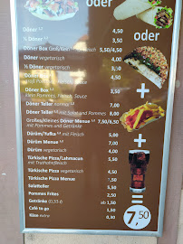 Menu / carte de Dönerladen Hamza à Buchen