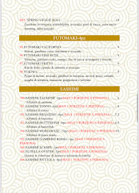 Fish Nude Firenze à Florence menu