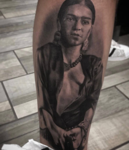 Explore tattoo ideas for guys calf, creative tattoo ideas in San Antonio, available at Firme Copias Tattoo Studio