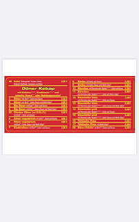 Kebab Beste Pizza und Döner Kemberg à Kemberg - menu / carte