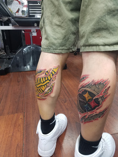 Explore tattoo ideas running, creative tattoo ideas in Largo, available at Alchemy Tattoos and Body Piercings