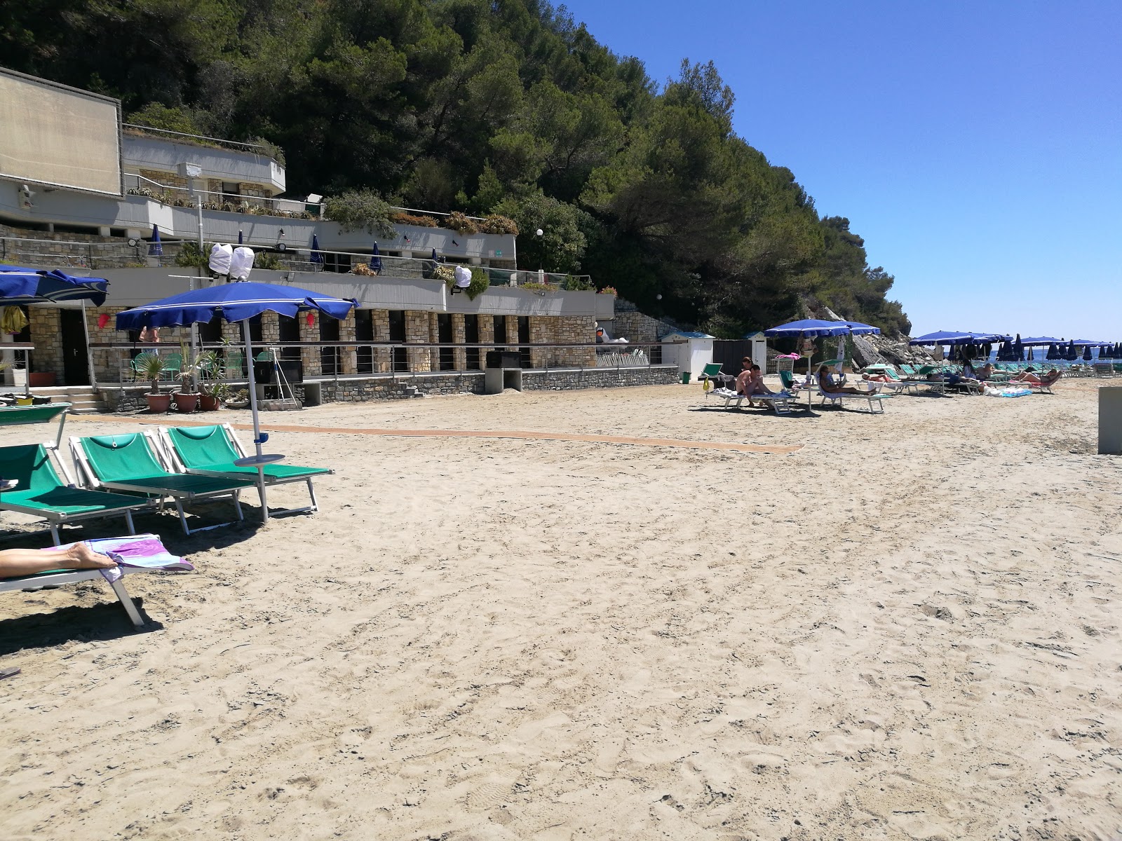 Photo de Andora Marina Beach avec un niveau de propreté de assez propre