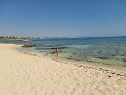 Foto von Liopetri beach mit eine gerade küstenlinie