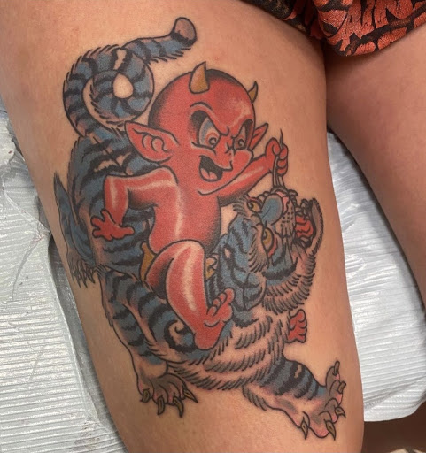 Explore helix tattoo ideas, creative tattoo ideas in Mckinney, available at Anvil Tattoo