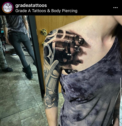 Explore vacation tattoo ideas, creative tattoo ideas in Fort Wayne, available at Grade A Tattoos and Body Piercing