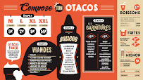 Menu / carte de O'Tacos Cardinet à Paris