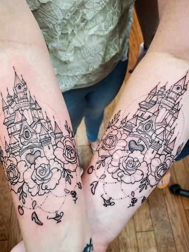 Explore ideas for sibling tattoos, creative tattoo ideas in Shelbyville, available at Stage Left Tattoo and Piercing