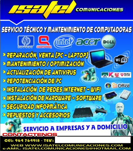 Opiniones de ISATEL COMUNICACIONES en Huamancaca Chico - Tienda de informática