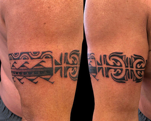Explore black power tattoo ideas, creative tattoo ideas in Lahaina, available at Sweet Trade Tattoo