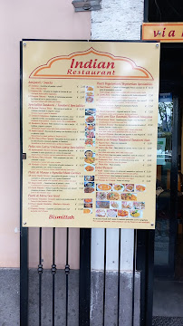 Carte du Indian Restaurant à Salerno
