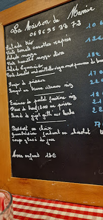 Restaurant familial La maison de mamie à Hyères (la carte)