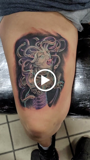 Explore tattoo pattern tom and jerry hood tattoos ideas, creative tattoo ideas in Hereford, available at Slow Pain Tattoo Body Art Studio