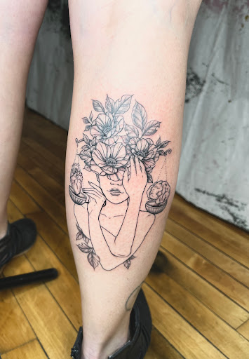 Explore half sleeve tattoo cover up ideas, creative tattoo ideas in Lisbon Falls, available at Align Tattoo