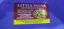 Restaurant indien Little India Indian Restaurant à Tavira (le menu)