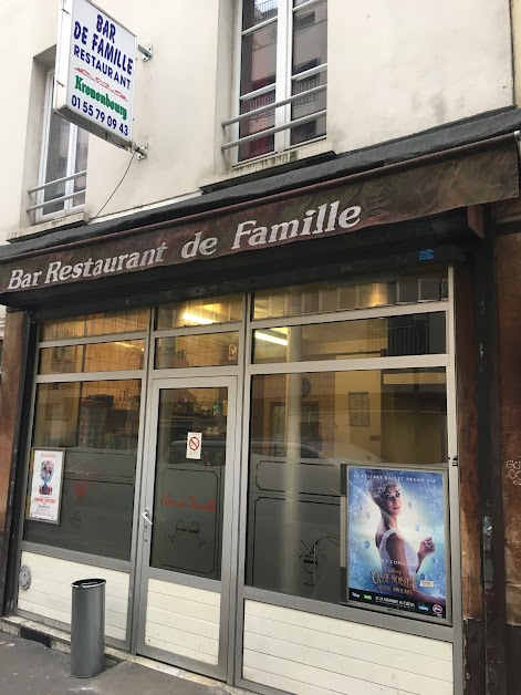 Bar De Famille Restaurant 75018 Paris