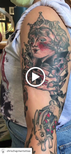 Explore hand skull tattoo ideas, creative tattoo ideas in Libertyville, available at Lucky Seven Tattoo