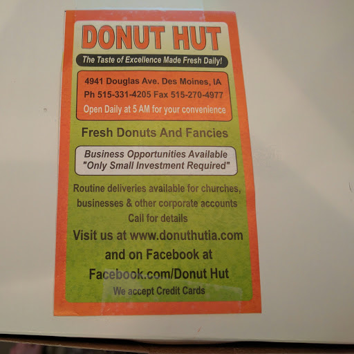 Donut Shop «Donut Hut», reviews and photos, 4941 Douglas Ave, Des Moines, IA 50310, USA