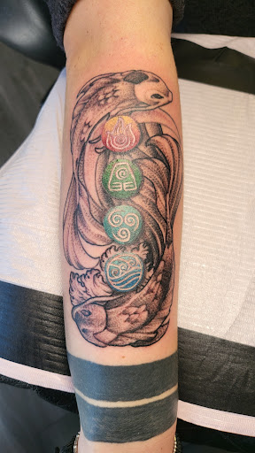 Explore 3 sisters tattoo ideas, creative tattoo ideas in Muncie, available at Forbidden Fruit Tattoo and Piercing