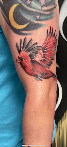 Explore hair tattoo ideas, creative tattoo ideas in Clarksville, available at Dark Raine Tattoo