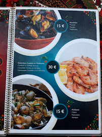 Menu / carte de Restaurante e Fado - São Rafael à Lisbon