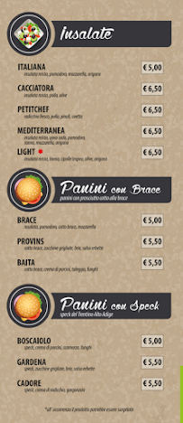 Buona Pizza & Hamburger à Marmirolo menu