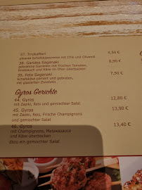 Menu du Restaurant Der Grieche - Schwerin Muess à Schwerin