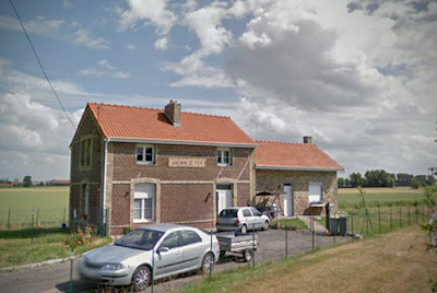 Ancienne gare de Les Moëres (Nord)(De Moeren) à Ghyvelde